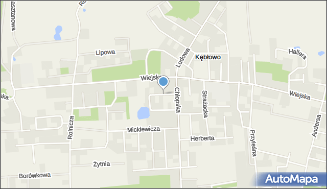 Kębłowo gmina Luzino, Sienkiewicza Henryka, mapa Kębłowo gmina Luzino