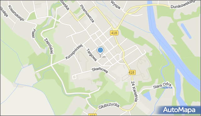 Kędzierzyn-Koźle, Sienkiewicza Henryka, mapa Kędzierzyna-Koźle