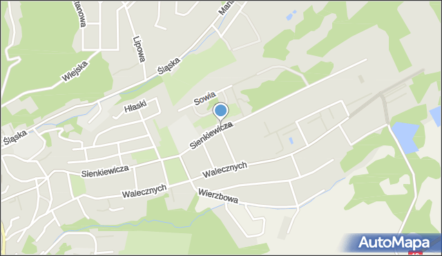 Kłodzko, Sienkiewicza Henryka, mapa Kłodzka