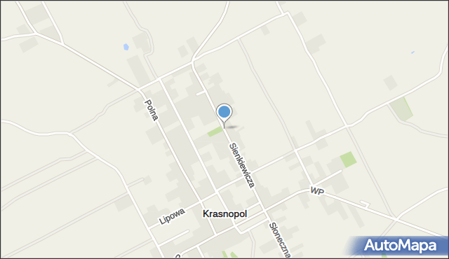 Krasnopol, Sienkiewicza Henryka, mapa Krasnopol