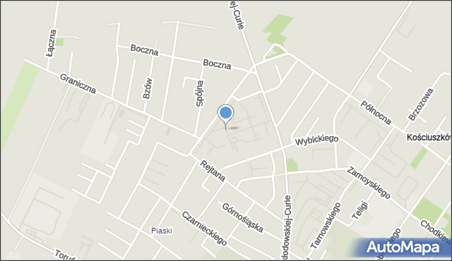 Kutno, Sikorskiego Władysława, gen., mapa Kutno