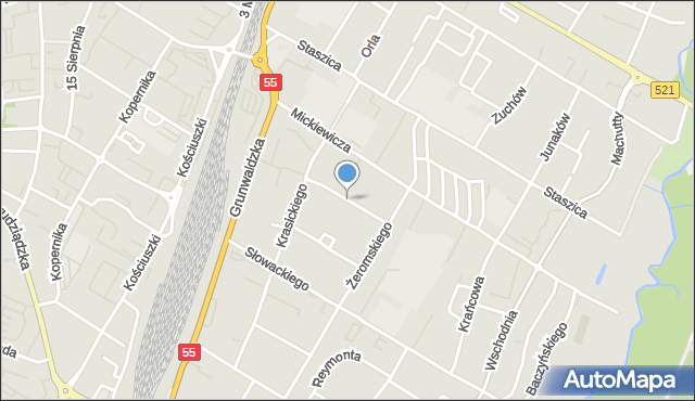 Kwidzyn, Sienkiewicza Henryka, mapa Kwidzyn