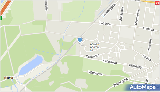 Legnica, Siemianowicka, mapa Legnicy