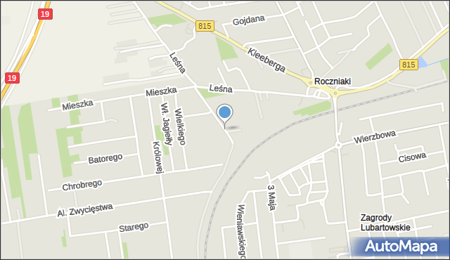 Lubartów, Sienkiewicza Henryka, mapa Lubartów