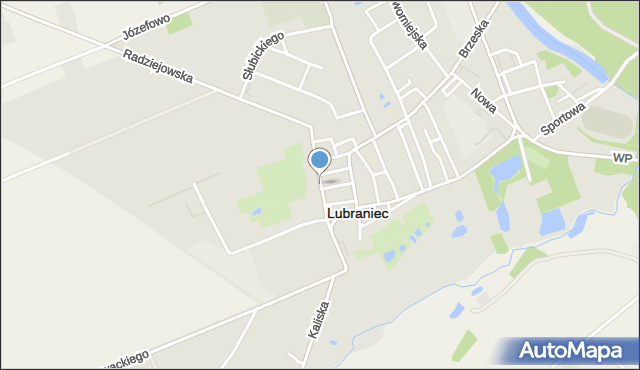 Lubraniec, Sienkiewicza Henryka, mapa Lubraniec