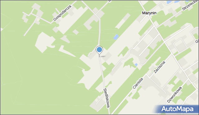 Marynin gmina Grodzisk Mazowiecki, Siedliskowa, mapa Marynin gmina Grodzisk Mazowiecki