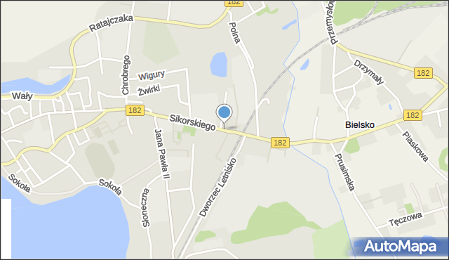 Międzychód, Sikorskiego Władysława, gen., mapa Międzychód