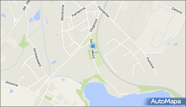 Olsztynek, Sienkiewicza Henryka, mapa Olsztynek