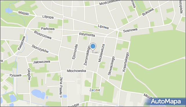 Podkowa Leśna, Sienkiewicza Henryka, mapa Podkowa Leśna