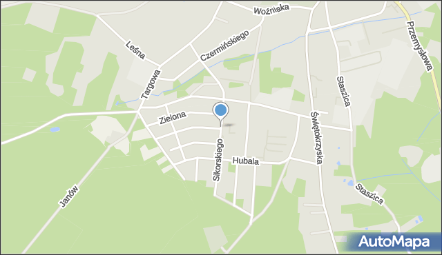 Przysucha, Sikorskiego Władysława, gen., mapa Przysucha