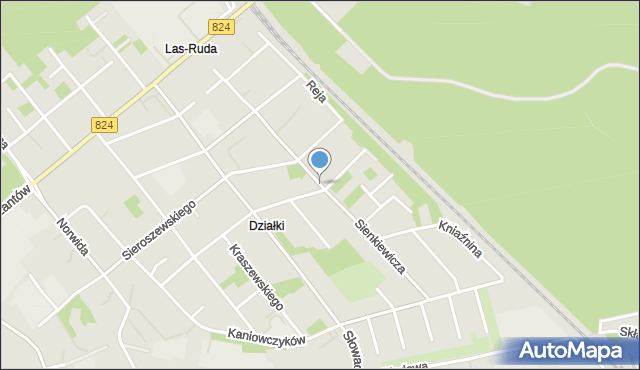 Puławy, Sienkiewicza Henryka, mapa Puław