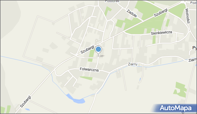 Pysznica, Sikorskiego Władysława, gen., mapa Pysznica