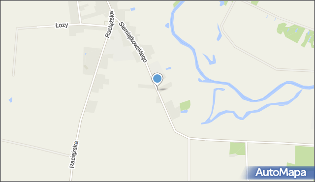 Radzanów powiat mławski, Siemiątkowskiego Ryszarda, mapa Radzanów powiat mławski