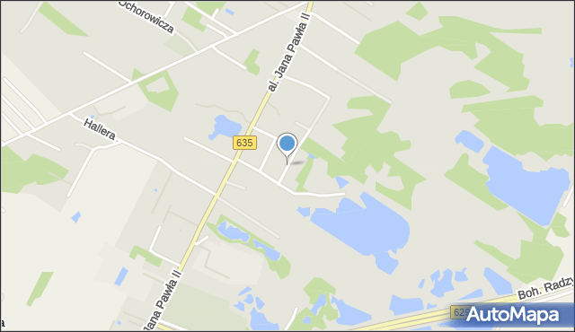 Radzymin powiat wołomiński, Sienkiewicza Henryka, mapa Radzymin powiat wołomiński