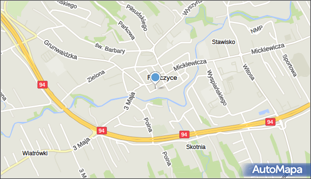 Ropczyce, Sienkiewicza Henryka, mapa Ropczyce