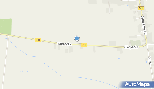 Rościszewo powiat sierpecki, Sierpecka, mapa Rościszewo powiat sierpecki