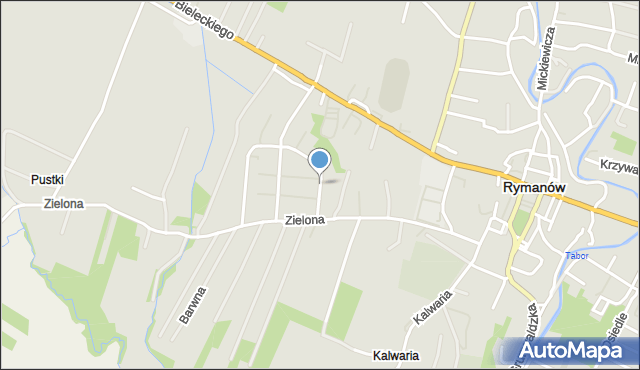 Rymanów, Sikorskiego Władysława, gen., mapa Rymanów