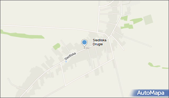 Siedliska Drugie, Siedliska Drugie, mapa Siedliska Drugie