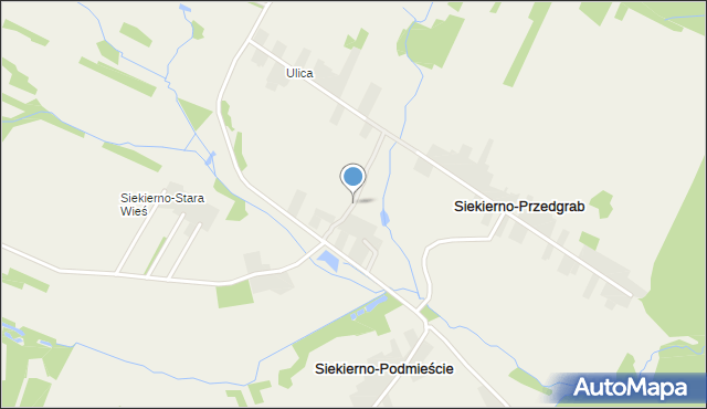 Siekierno-Przedgrab, Siekierno-Stara Wieś, mapa Siekierno-Przedgrab