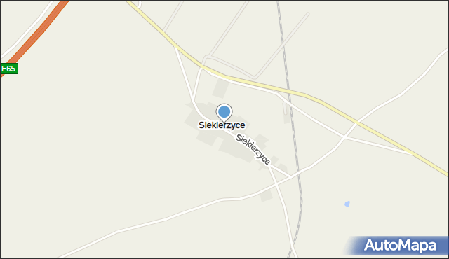 Siekierzyce, Siekierzyce, mapa Siekierzyce