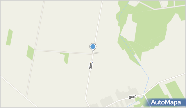 Sielc gmina Boćki, Sielc, mapa Sielc gmina Boćki