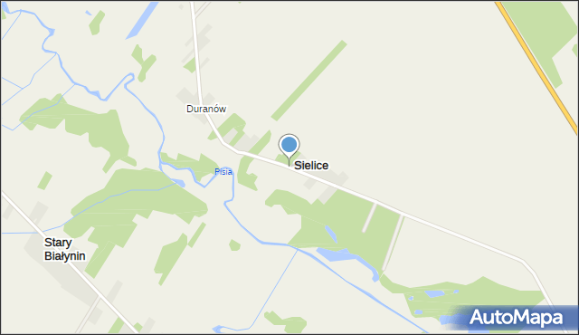 Sielice, Sielice, mapa Sielice