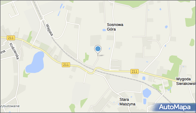 Sierakowice powiat kartuski, Sierakowice, mapa Sierakowice powiat kartuski