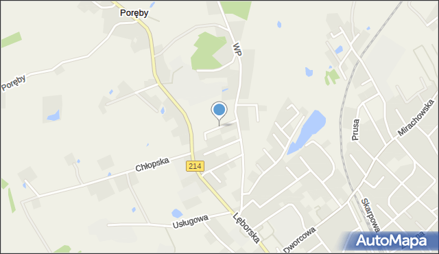 Sierakowice powiat kartuski, Sikorskiego Władysława, gen., mapa Sierakowice powiat kartuski