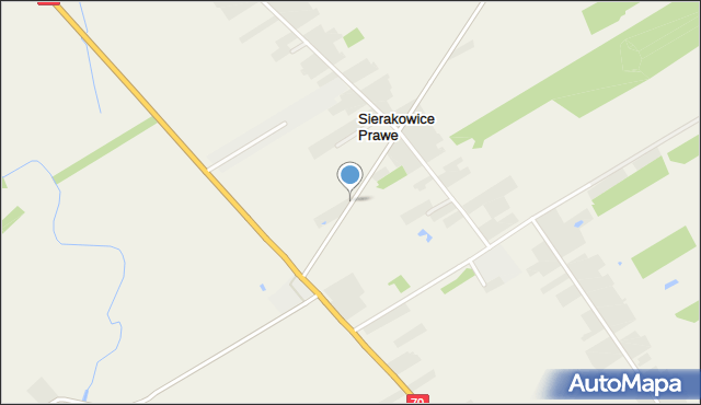 Sierakowice Prawe, Sierakowice Prawe, mapa Sierakowice Prawe