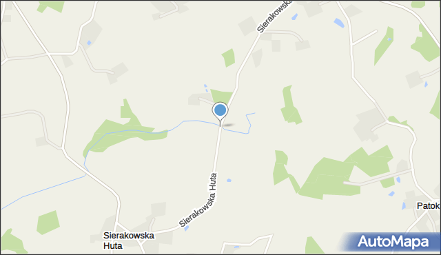 Sierakowska Huta, Sierakowska Huta, mapa Sierakowska Huta