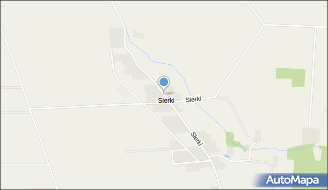 Sierki, Sierki, mapa Sierki