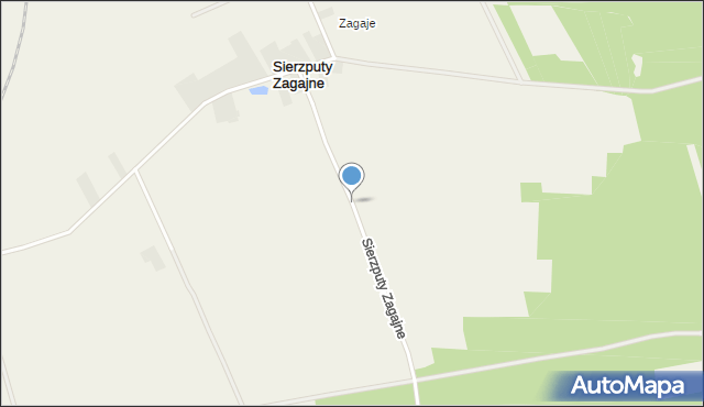 Sierzputy Zagajne, Sierzputy Zagajne, mapa Sierzputy Zagajne