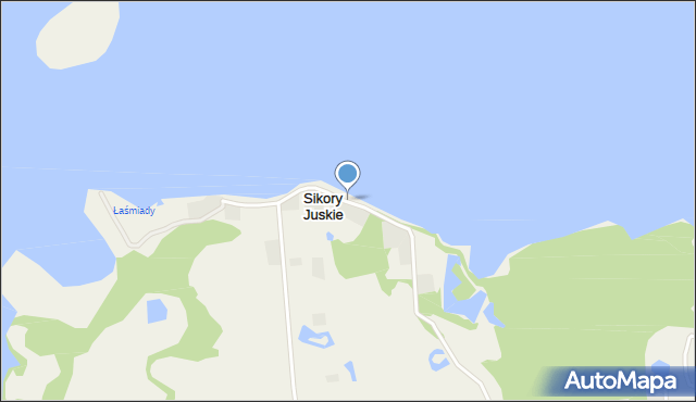 Sikory Juskie, Sikory Juskie, mapa Sikory Juskie