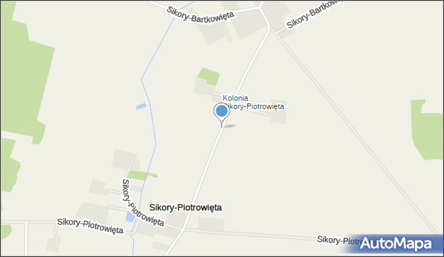Sikory-Piotrowięta, Sikory-Piotrowięta, mapa Sikory-Piotrowięta