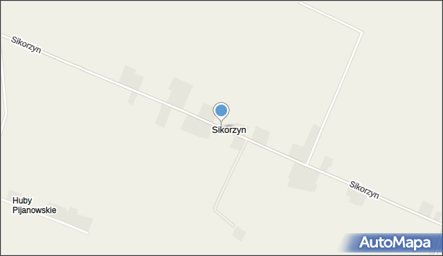 Sikorzyn gmina Gostyń, Sikorzyn, mapa Sikorzyn gmina Gostyń