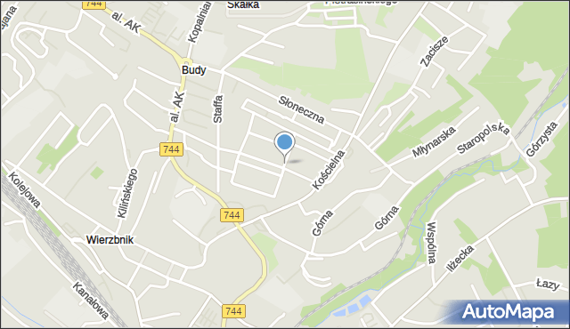 Starachowice, Sienkiewicza Henryka, mapa Starachowic