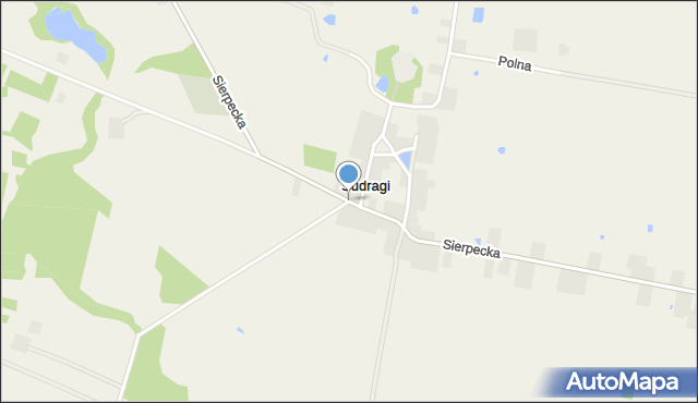 Sudragi, Sierpecka, mapa Sudragi