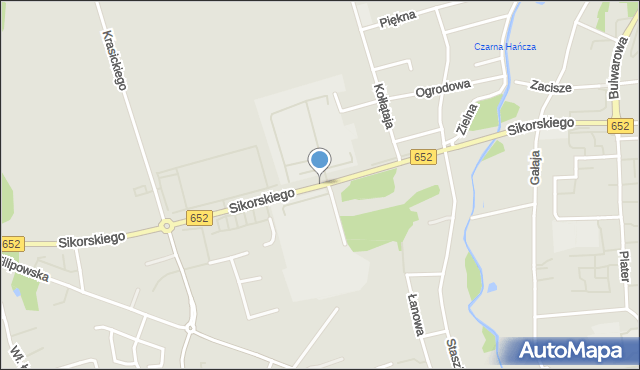 Suwałki, Sikorskiego Władysława, gen., mapa Suwałk