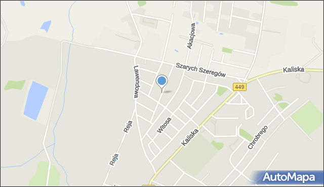 Syców, Sikorskiego Władysława, gen., mapa Syców