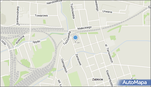 Tarnów, Simchego Zdzisława, mapa Tarnów