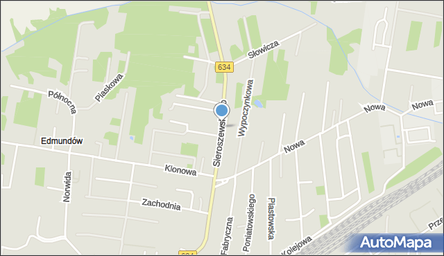 Tłuszcz powiat wołomiński, Sieroszewskiego Wacława, mapa Tłuszcz powiat wołomiński