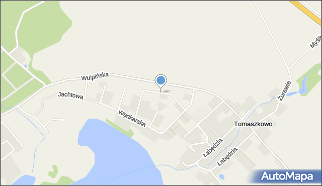 Tomaszkowo, Sielawki, mapa Tomaszkowo