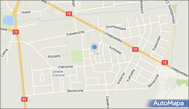 Turek, Sikorskiego Władysława, gen., mapa Turka