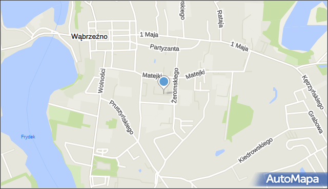 Wąbrzeźno, Sienkiewicza Henryka, mapa Wąbrzeźno
