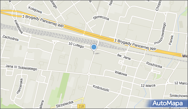 Wejherowo, Sienkiewicza Henryka, mapa Wejherowo