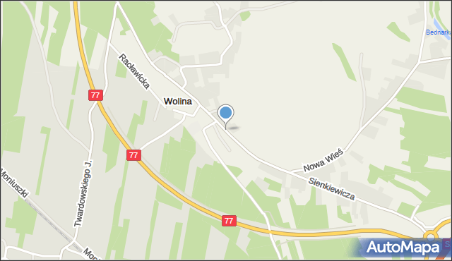 Wolina, Sienkiewicza Henryka, mapa Wolina