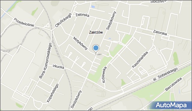 Wrocław, Siedzikówny-Inki Danuty, mapa Wrocławia