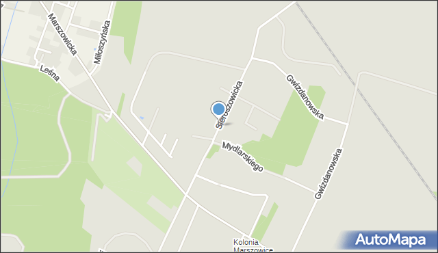 Wrocław, Sieroszowicka, mapa Wrocławia