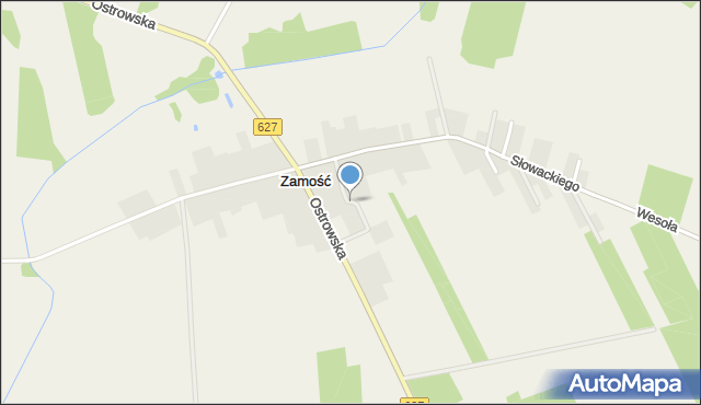 Zamość gmina Troszyn, Sienkiewicza Henryka, mapa Zamość gmina Troszyn