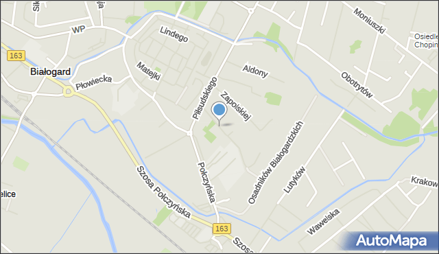 Białogard, Skłodowskiej-Curie Marii, mapa Białogard